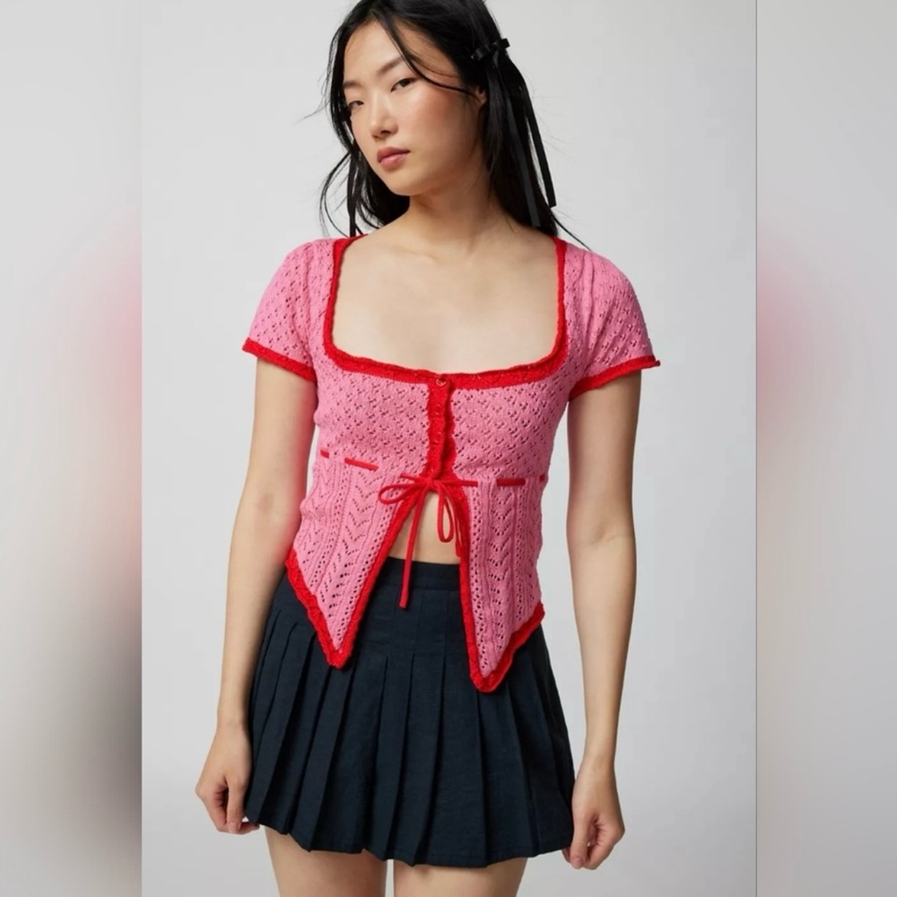 Urban Outfitters Flyaway cardigan crochet top